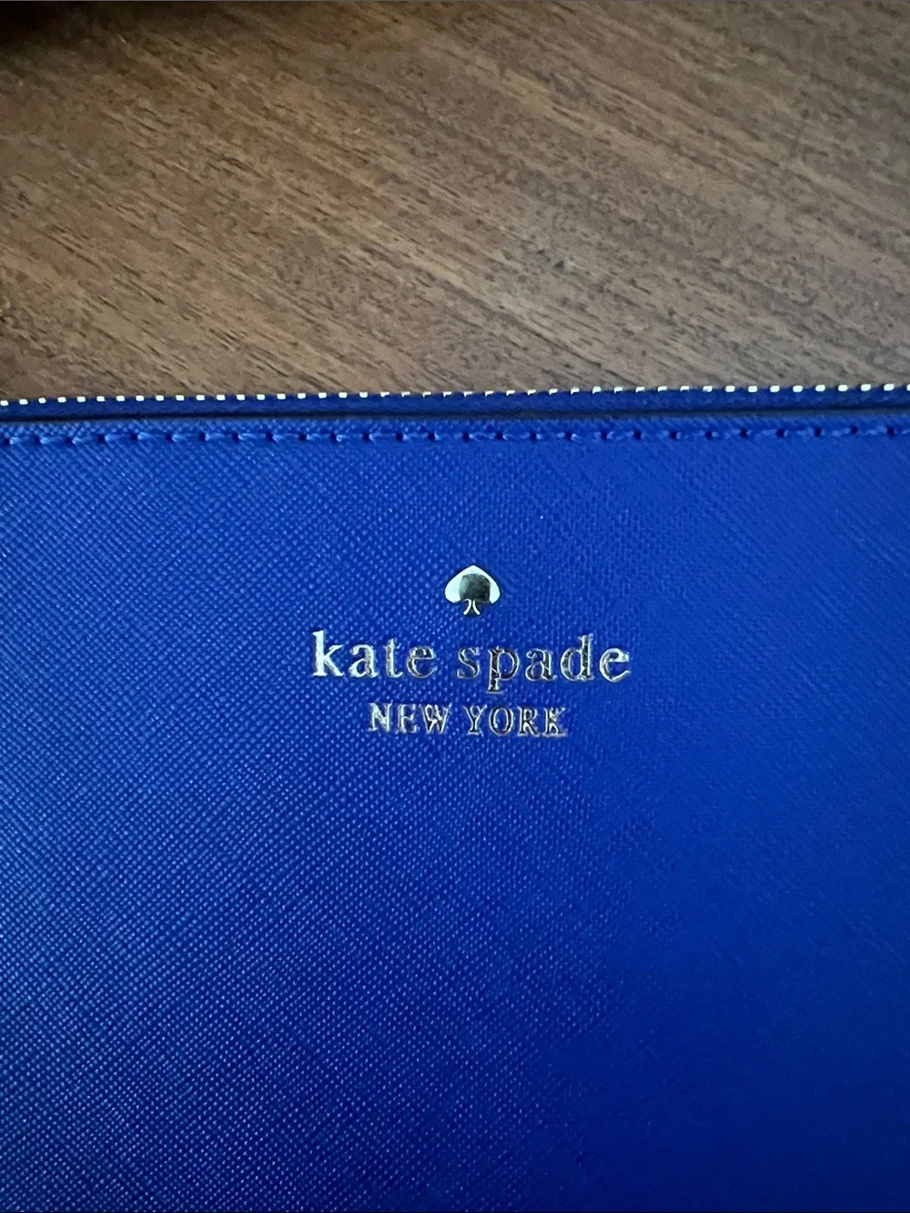 Kate Spade royal blue wristlet NWOT